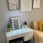 Vanity Face Mirror White 47x37cm