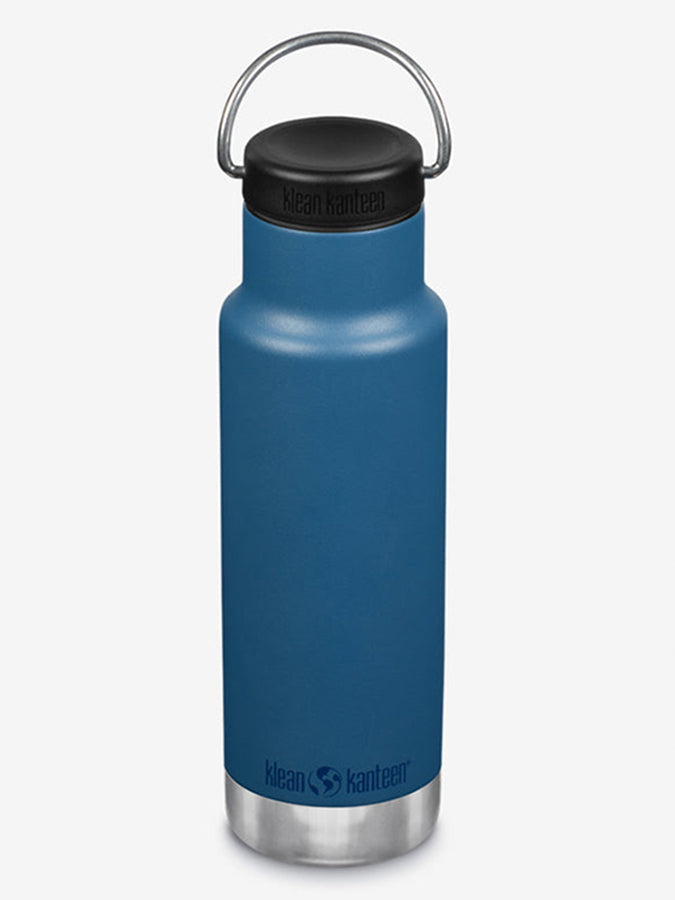 Klean Kanteen Vacuum Insulated 12oz (355ml) Classic Bottle With Loop Cap Real Teal