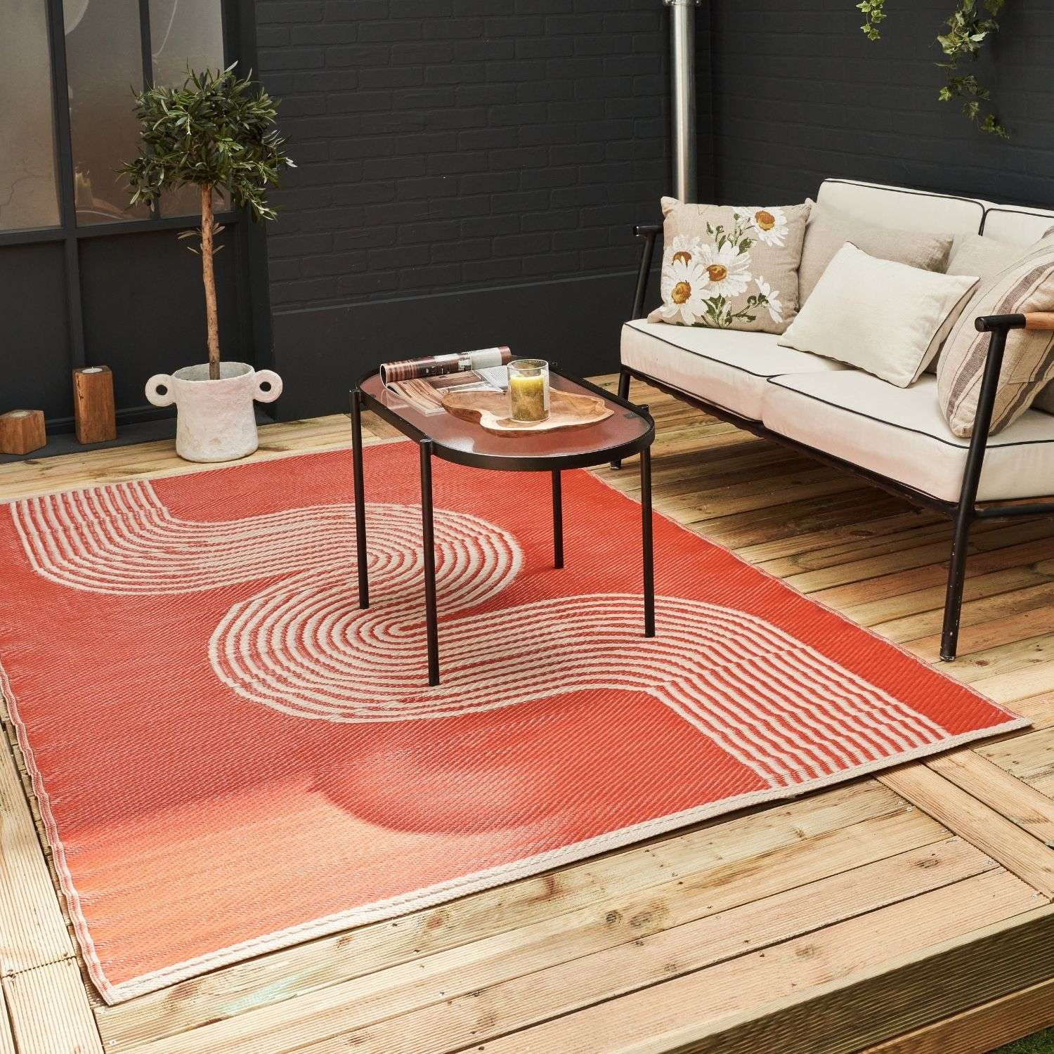 Urban Outdoor Rug Terra & Beige