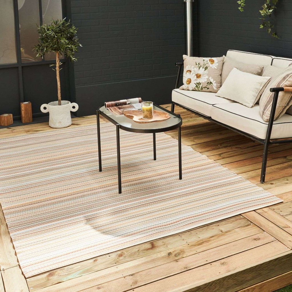 Rainbow Outdoor Rug Beige