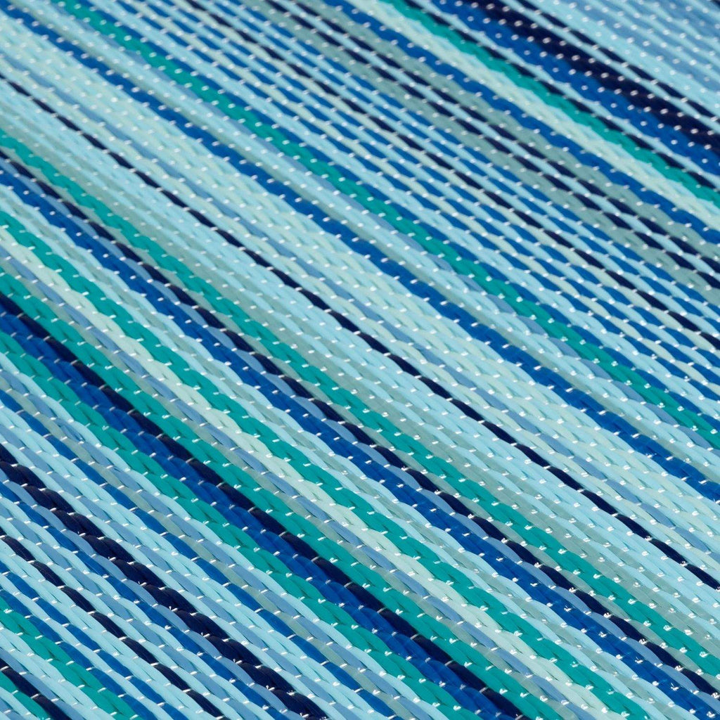 Rainbow Outdoor Rug Blue