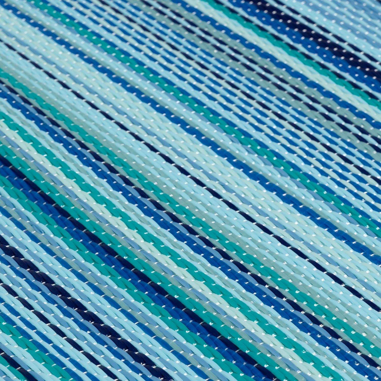 Rainbow Outdoor Rug Blue