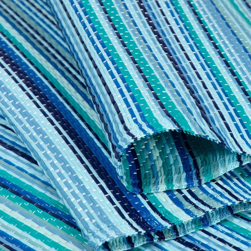 Rainbow Outdoor Rug Blue