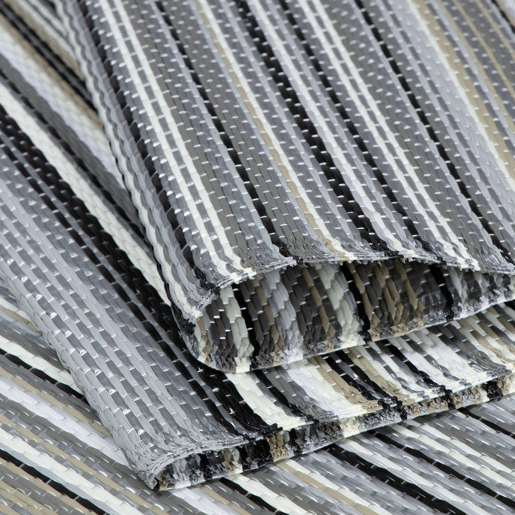 Rainbow Outdoor Rug Grey