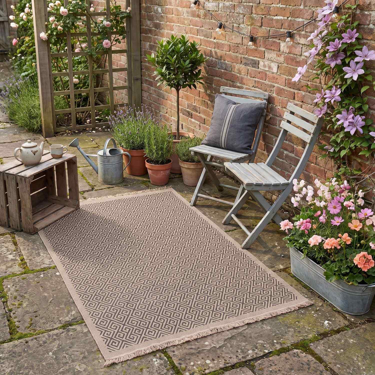 Nature Outdoor Rug Dark Grey