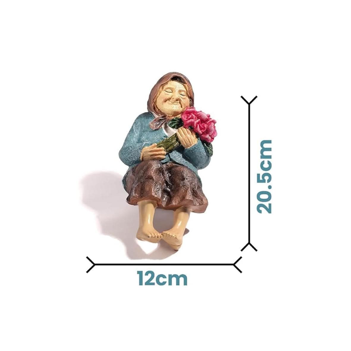 Grandmother Solar Garden Ornament – Light Up Outdoor Garden Statue