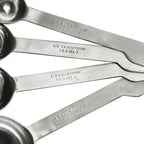 4-Piece Stainless Steel Measuring Spoon Set