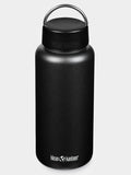 Klean Kanteen Wide Mouth Bottle 40oz (1182ml) With Loop Cap Black