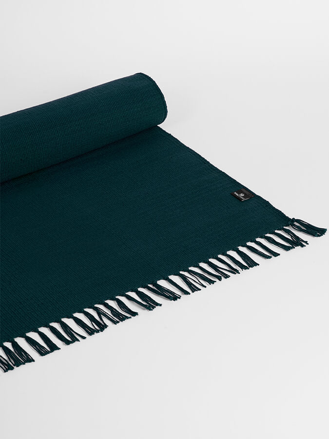 Yoga Studio GOTS Organic Cotton Yoga Mat Teal