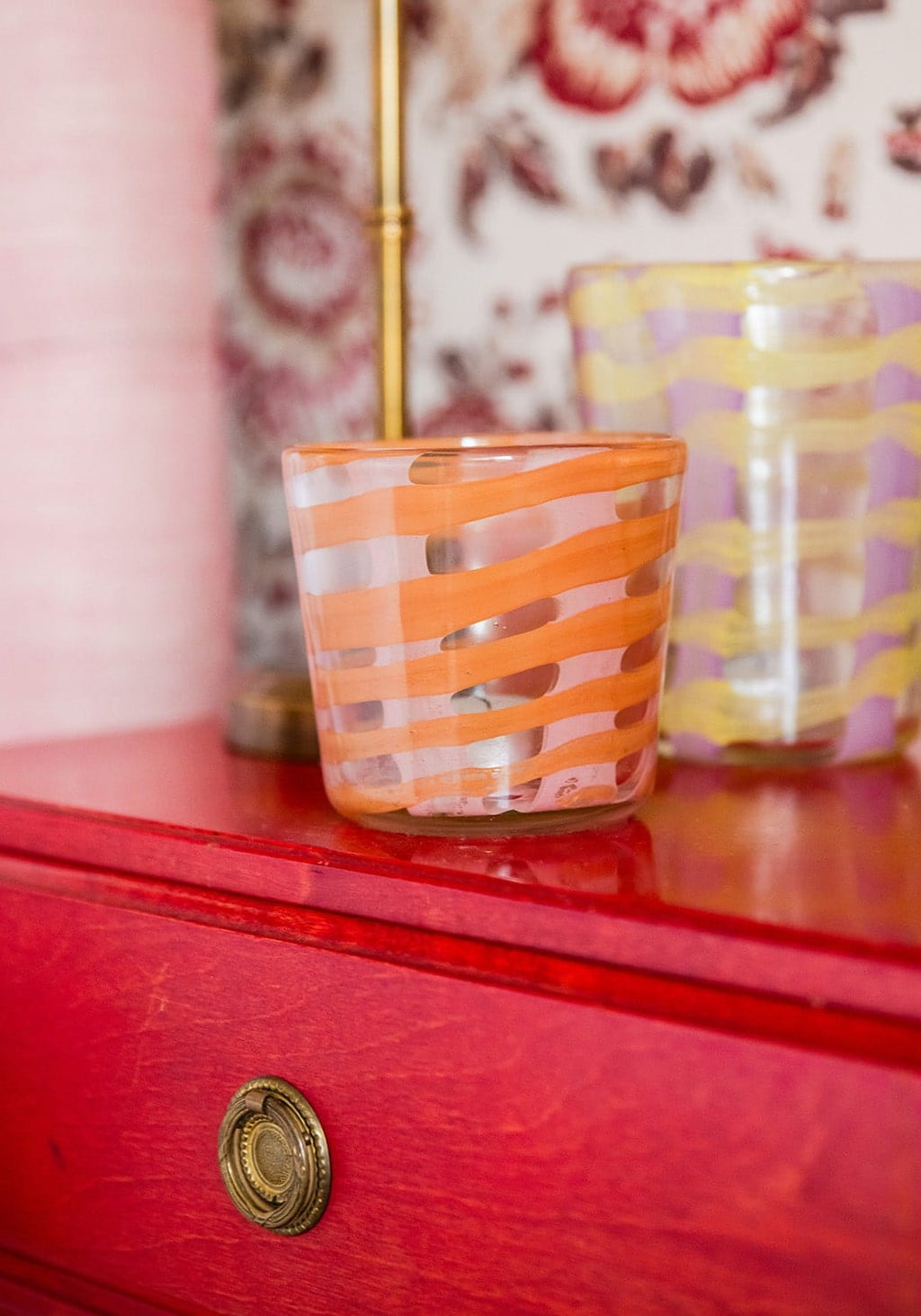 Artisan Made Glass Candle Holder