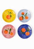 Peaches and Keen Plates After Matisse - Set of 4