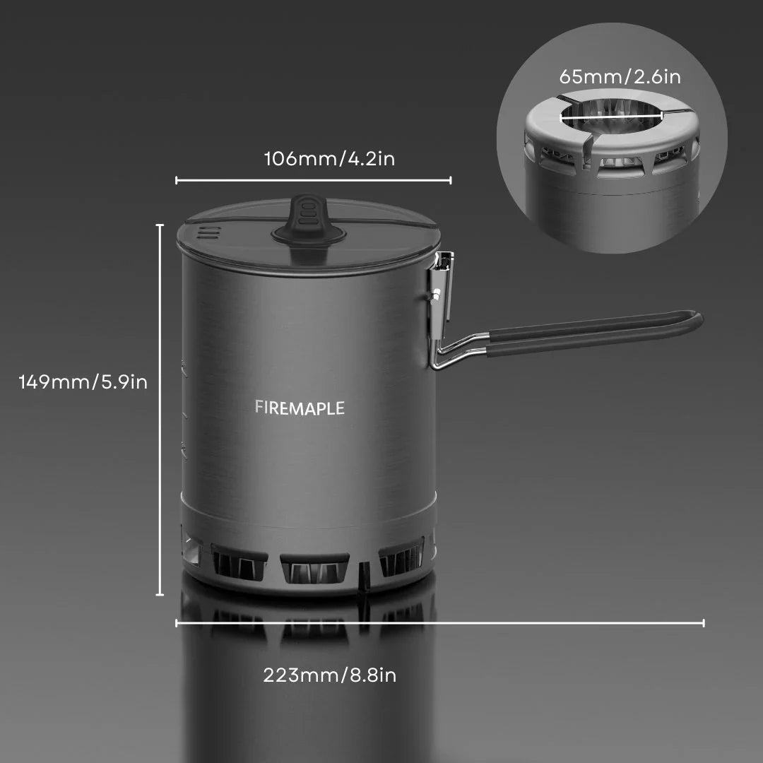 FireMaple Petrel G3 Cooking set (Ultralight) with Greenpeak stove