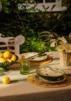 Atlántico Iraca Woven Placemats, Yellow Set of 4
