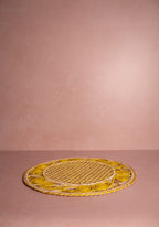 Atlántico Iraca Woven Placemats, Yellow Set of 4