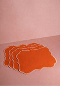 Papaya Coloured Placemats - Set of 4