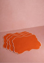 Papaya Coloured Placemats - Set of 4