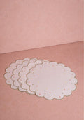 Scalloped Garden Round Placemats - Set of 4