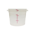 5.7 Ltr Quart Round Food Storage Container White