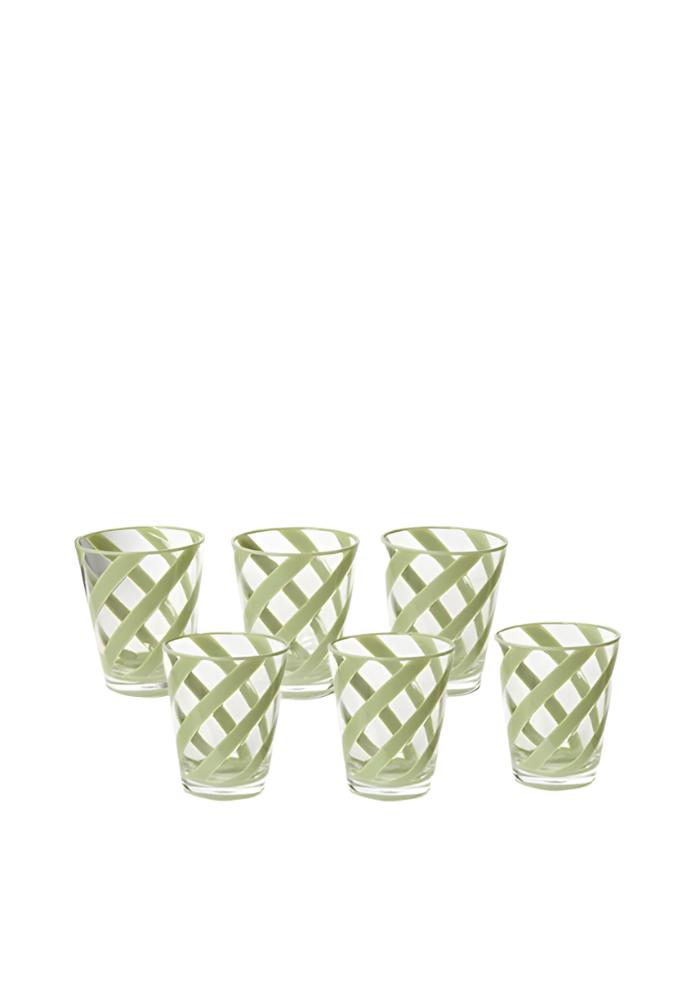 Poolside Gossip Sage Green Acrylic Tumbler - Set of 6
