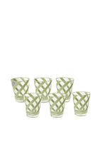 Poolside Gossip Sage Green Acrylic Tumbler - Set of 6