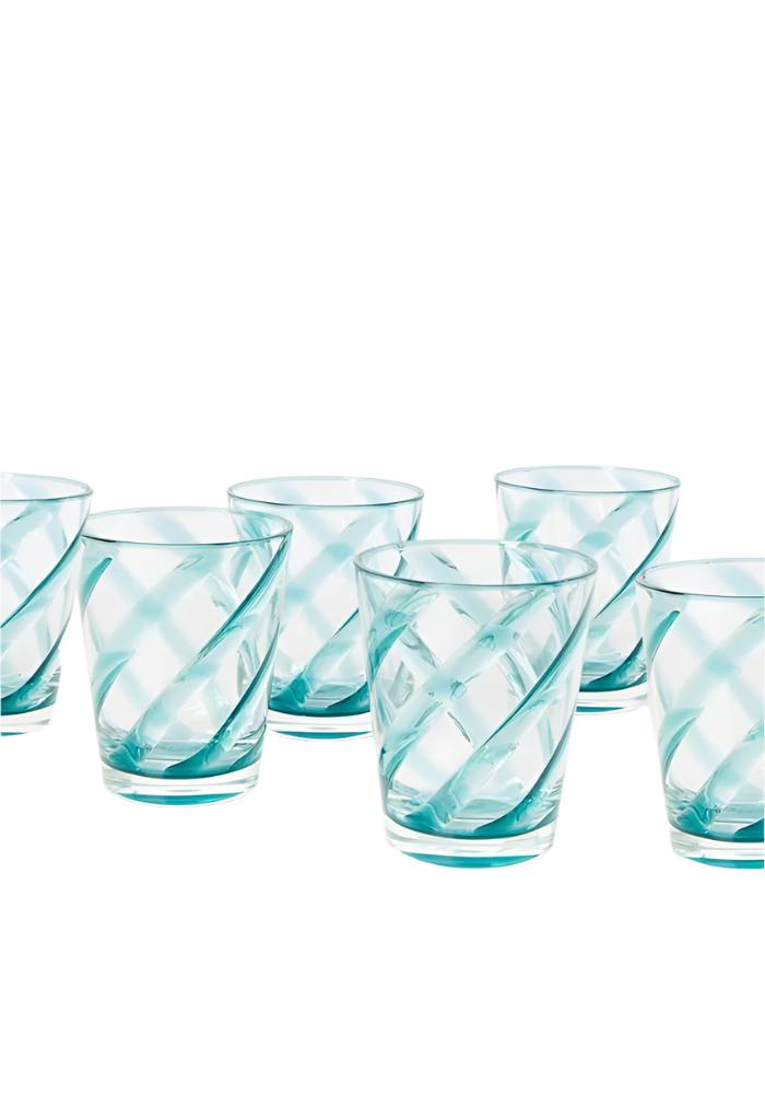 Poolside Gossip - Translucent Turquoise Acrylic Tumbler x 6