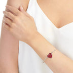 Poppy Heart Bangle