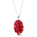 Poppy Oval Large Pendant Necklace Long: 24-26 inch (609-660mm)