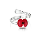 Poppy Ring - Adjustable Sterling Silver