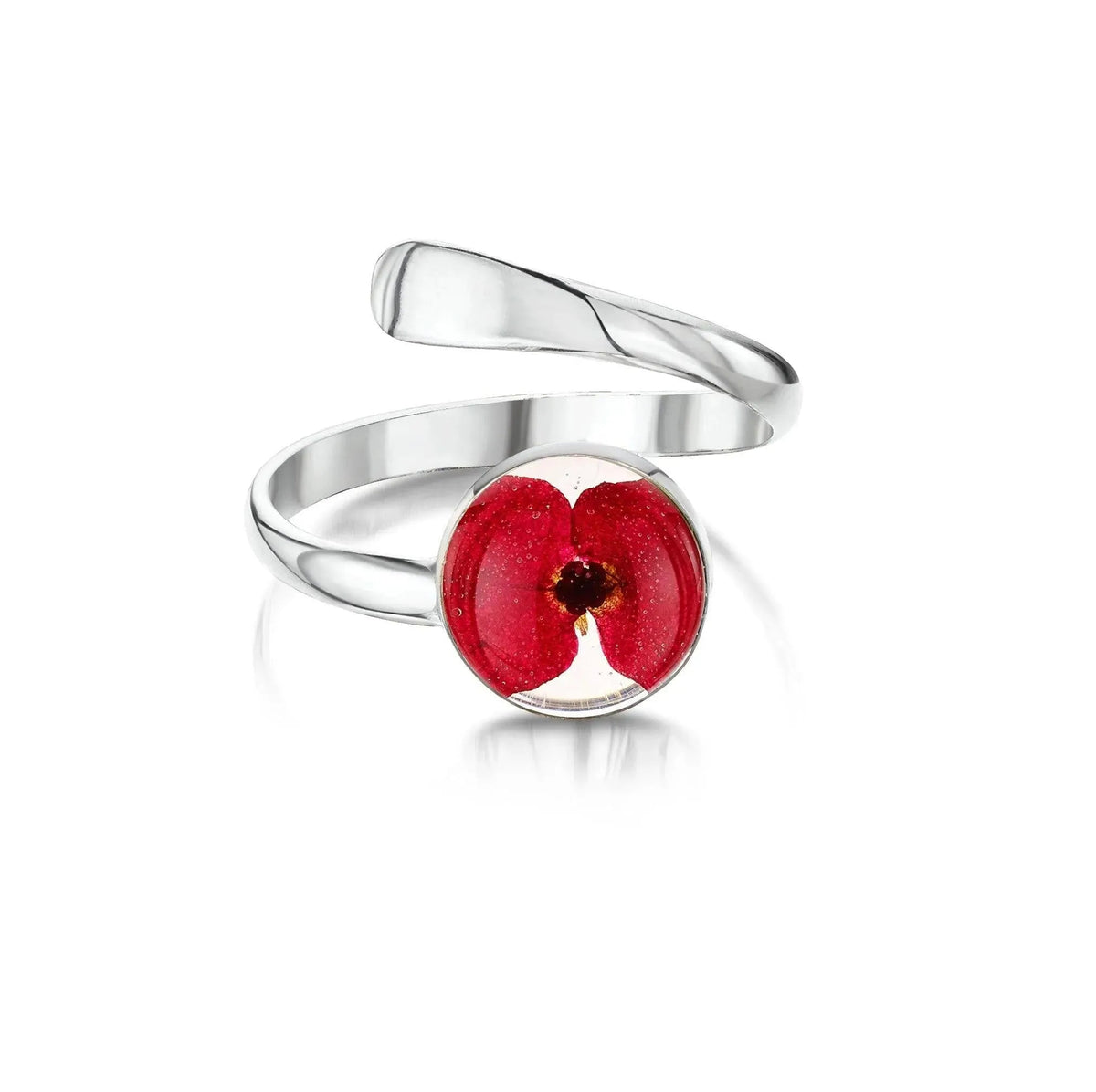 Poppy Ring - Adjustable Sterling Silver