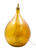 Poppy's Amber Recycled Glass Lamp Base