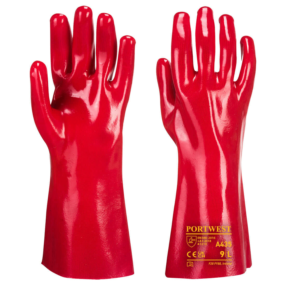 Portwest A435 Grip 12 PVC Gauntlet 35cm