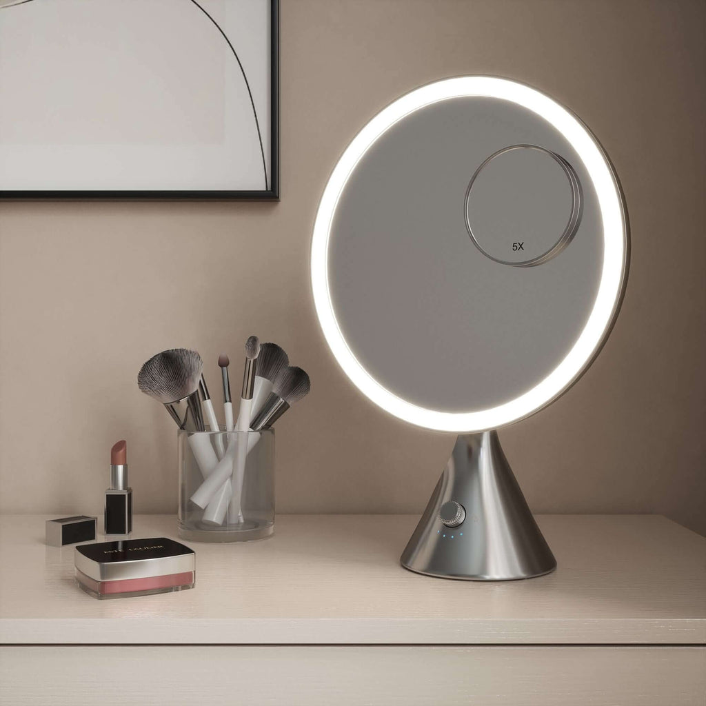 Vanity Face Mirror in Chrome