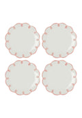 Pretty in Pink Scalloped Side Plates - Set of 4