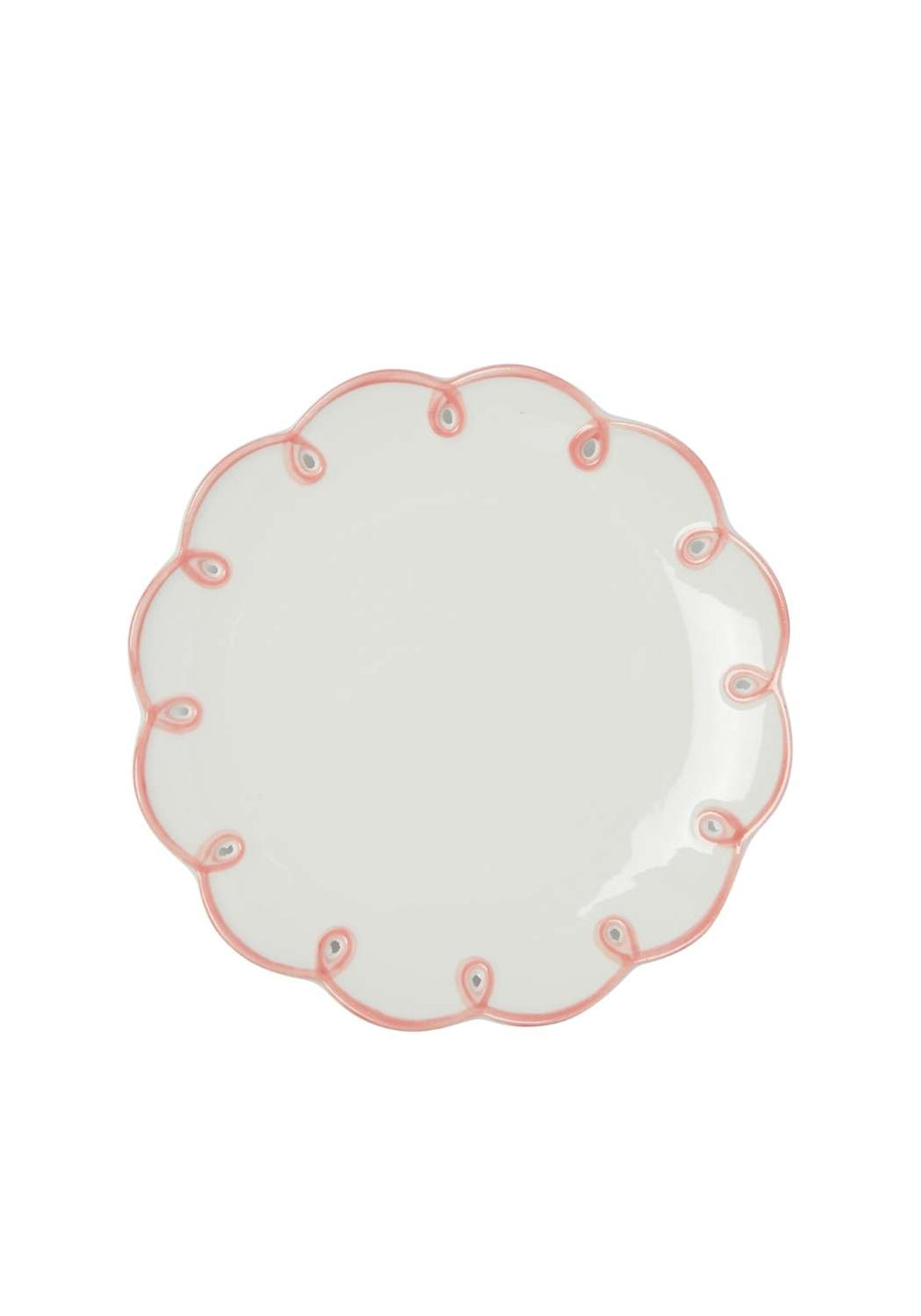 Pretty in Pink Scalloped Side Plates - Set of 4