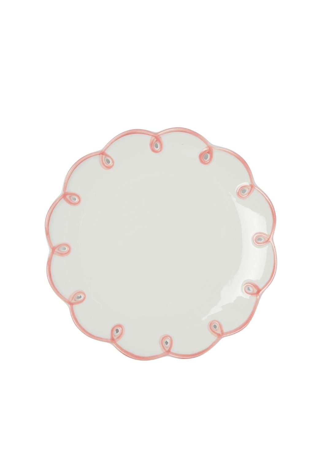 Pretty in Pink Scalloped Side Plates - Set of 4