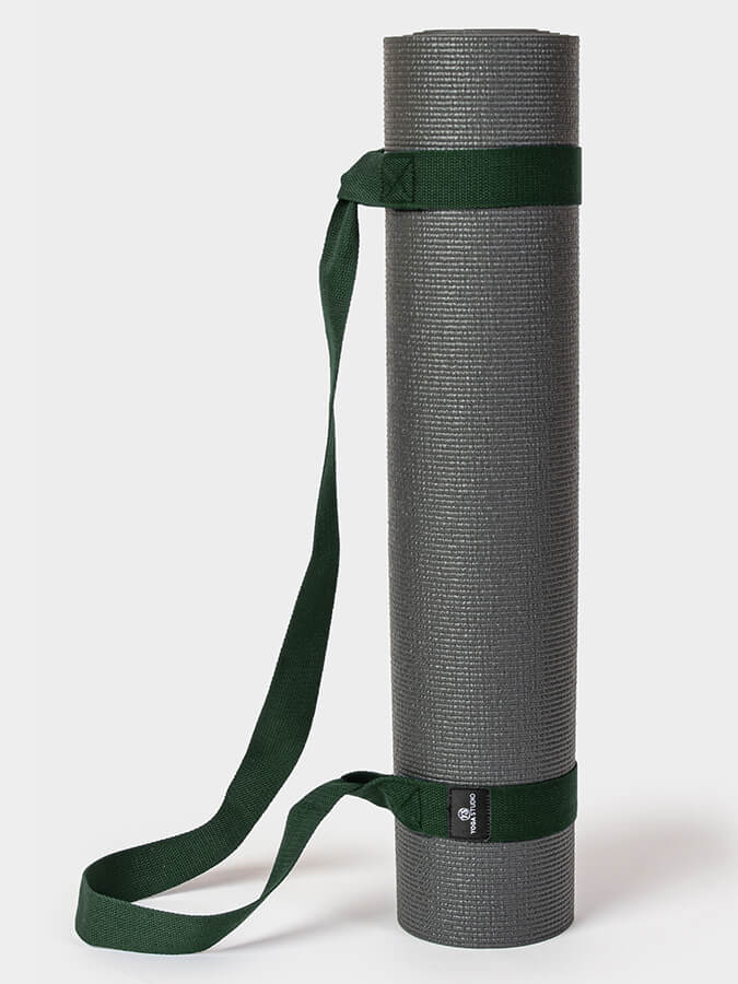 Yoga Studio Organic Cotton Yoga Mat Strap Carrier Dark Green