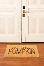 Hey There Pumpkin Coir Door Mat Autumn Halloween Welcome Rug