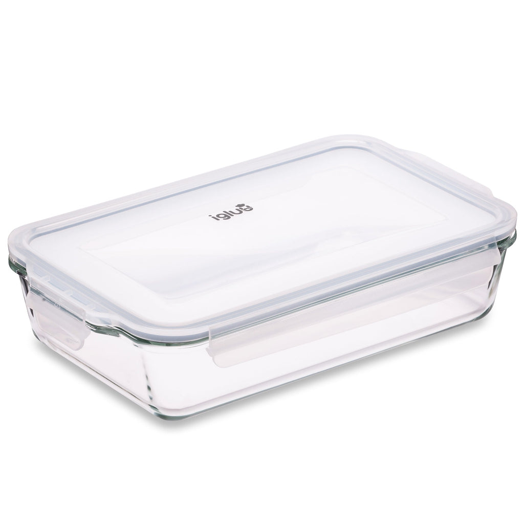 2.2L Borosilicate Glass Lasagne Dish with Lid 1-pack