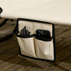 2 Piece Folding Sun Loungers with Adjustable Backrest
