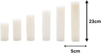 6pc Flameless LED Pillar Candles Ivory Flickering Candle Set