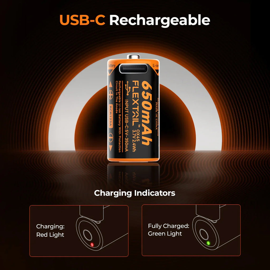 ZERO QUARK BATTERY - High Performance RCR123A Li-ion Battery (900CHT) for Zero pump