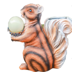 Solar Red Squirrel Garden Ornament LED Resin Outdoor Decoration