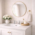 Round Gold Metal Circle Mirror 50cm x 50cm