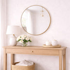 Round Gold Metal Circle Mirror 50cm x 50cm
