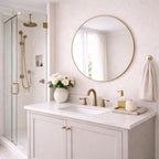 Round Gold Metal Circle Mirror 70cm x 70cm