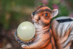Solar Red Squirrel Garden Ornament LED Resin Outdoor Decoration