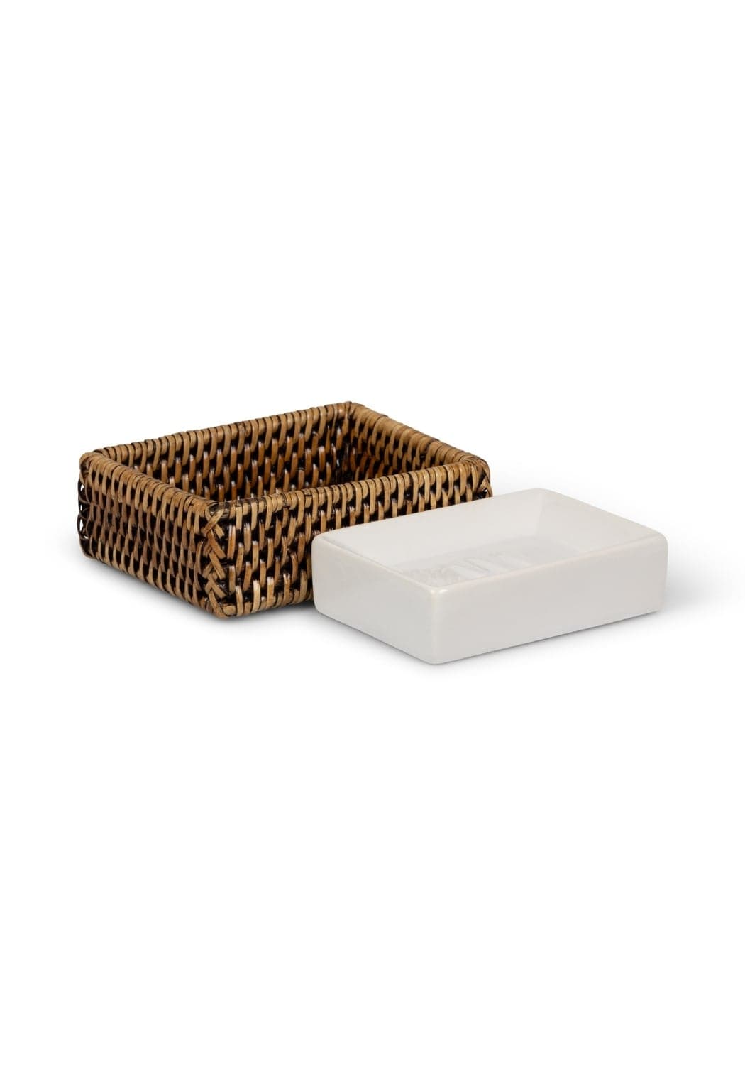 Rosie's Suds and Style Rattan Soap Dish