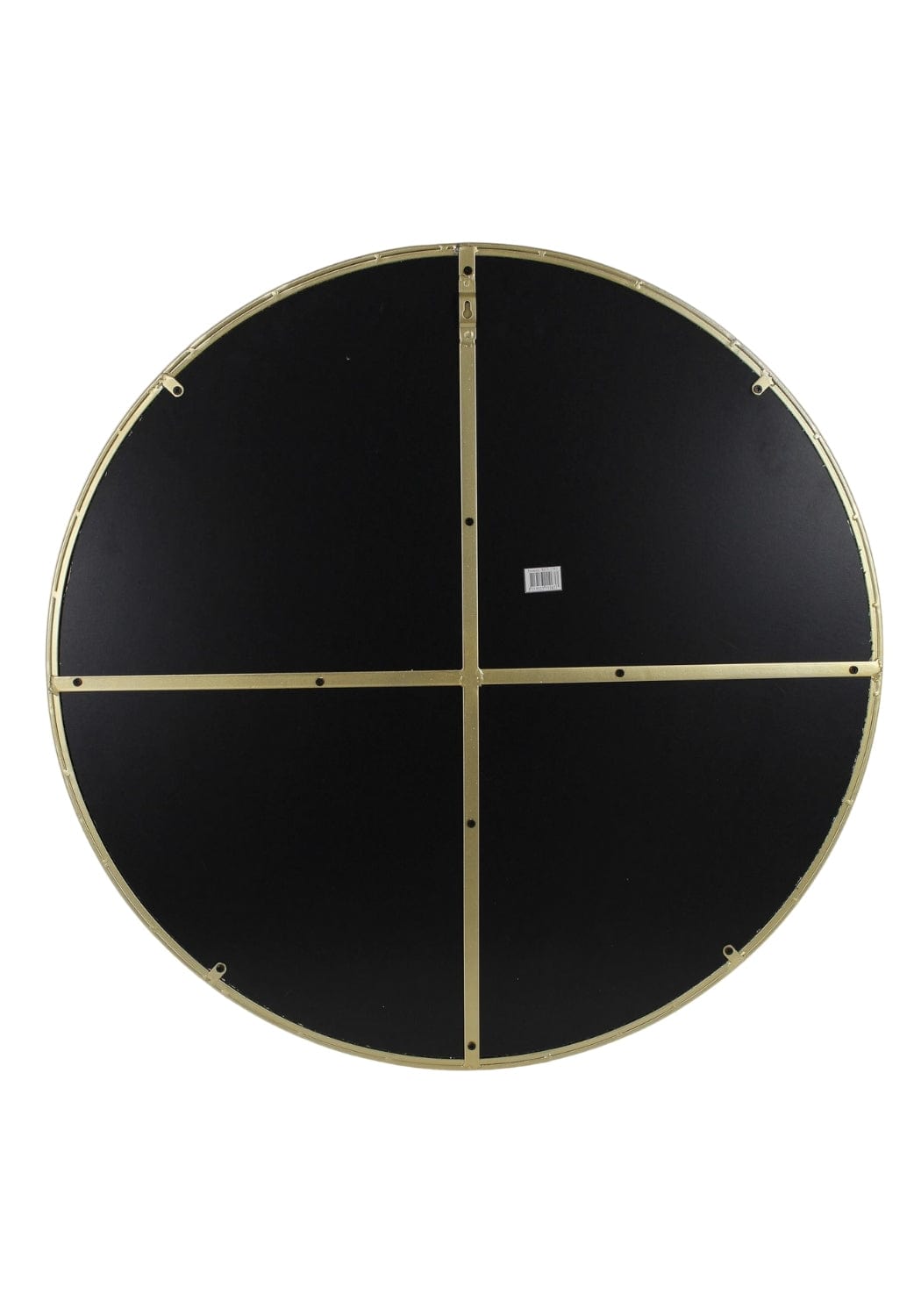 Round Gold Living Room Mirror