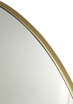 Round Gold Living Room Mirror