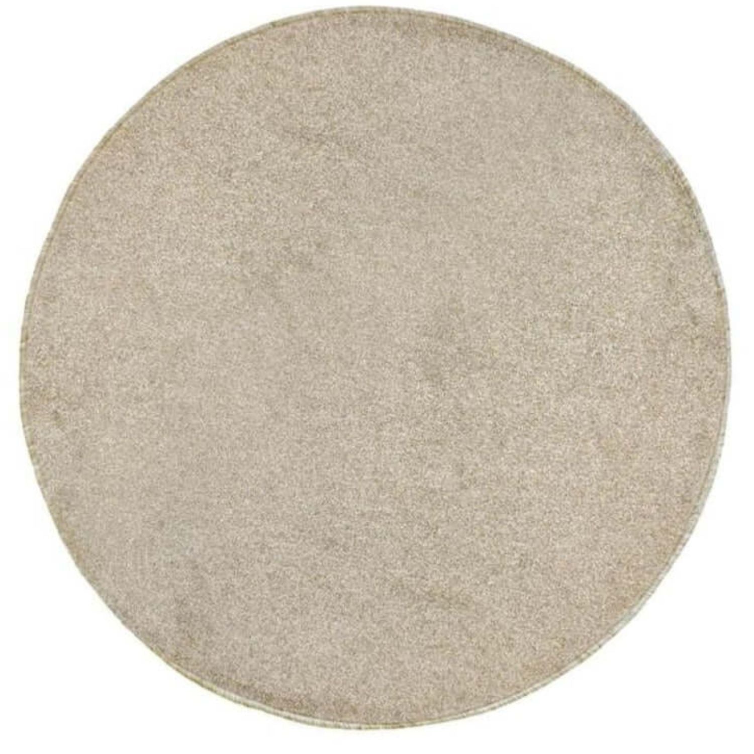 Relay Beige Recycled Low Pile Rug Ø 200 cm
